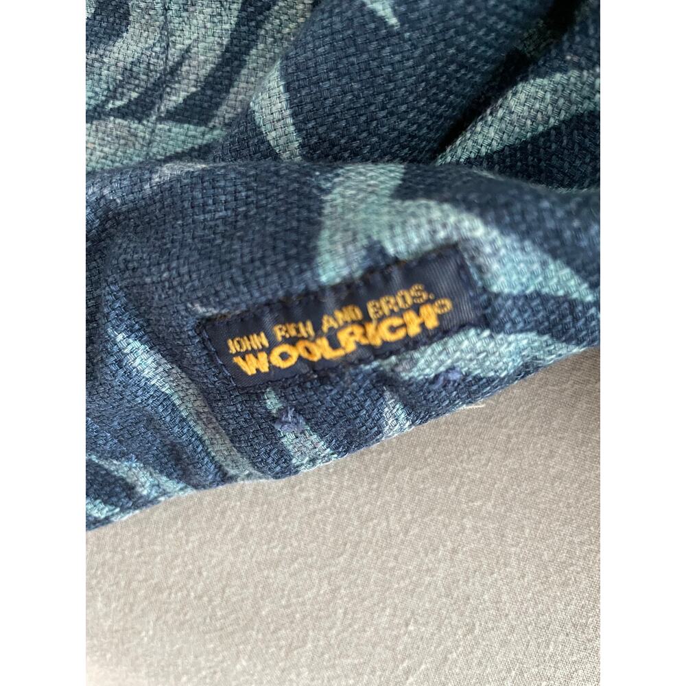 WOOLRICH 100% cotton Tropical Pattern Shirt SZ L - Picture 2 of 7